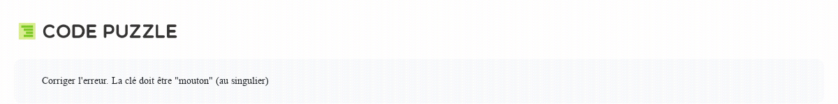 Code Puzzle Défi D2mdq